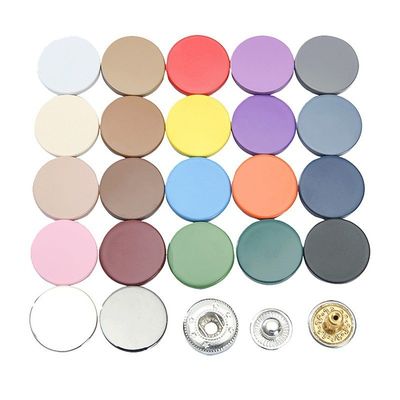 Akcesoria dekoracyjne Round Press Zink Alloy Custom Metal Snap Buttons For Clothes