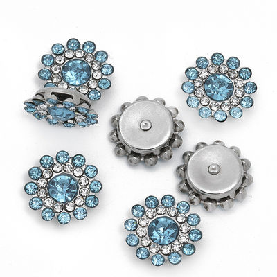Akcesoria Chińskie hurtowe Rhinestone Pearl Diamond Crystal Metal Button For Garment Hair Bow Center
