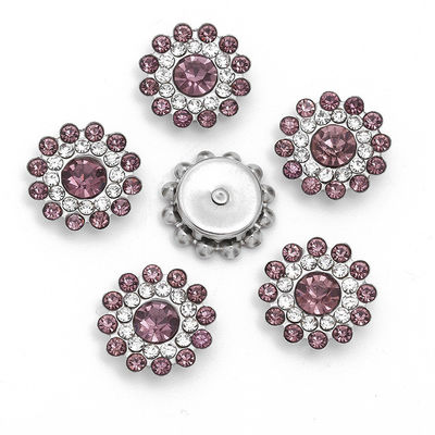 Akcesoria Chińskie hurtowe Rhinestone Pearl Diamond Crystal Metal Button For Garment Hair Bow Center