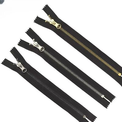 # 5 normalne zęby, 20cm srebrny metaliczny zamknięty końcówki zębów zamki DALH suwak
