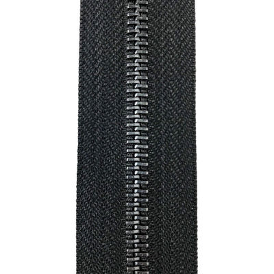 Sprzedaż hurtowa 5# Otwarty końcówka wielobarwny kolorowy zamontowany kolor Metal Zip Gun Black Teeth Gold Metal Jacket Zipper