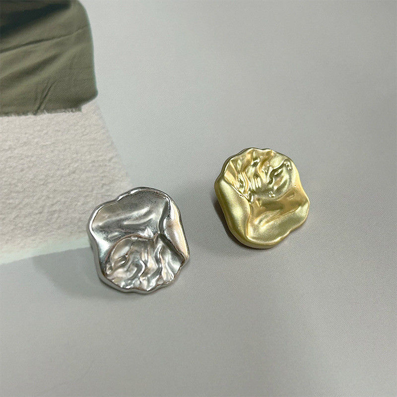 9MM Designer Srebro Złoto Szwoja Płaszcz Perła Luksusowy Zimowy Strześnik Metalowe Przyciski Do Ubrań